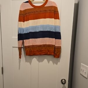 Market & Spruce Striped Multicolor Women's Sweater